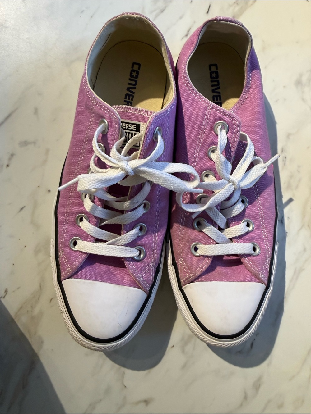 Converse All Star Lavender-Pink Low Top Canvas Sneakers
